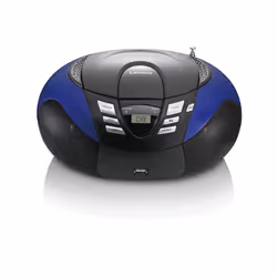 Lenco SCD-37 Numérique FM Noir, Bleu Lecture de MP3