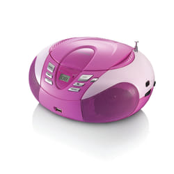Lenco SCD-37 Numérique FM Rose Lecture de MP3