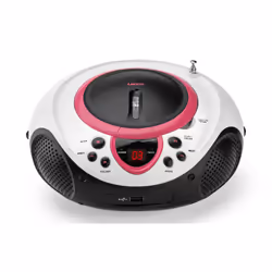 Lenco SCD-38 USB, Analogique, FM, CD, MP3, WMA, LED, Rose