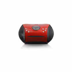 Lenco SCD-24 Numérique FM Noir, Rouge Lecture de MP3
