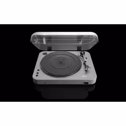 Lenco L-85, Tourne-disque entraîné par courroie, Semi-automatique, Argent, 33,45 tr/min, MP3