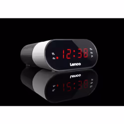 Lenco CR-07 Horloge Noir, Blanc