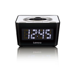 Lenco CR-16 Horloge Noir, Blanc