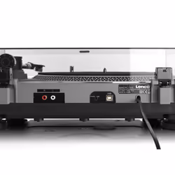 Lenco L-3808 Tourne-disque à entraînement direct Noir, Gris
