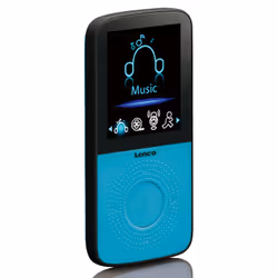 Lenco PODO-153, Lecteur MP3, 4 Go, TFT, USB 2.0, Noir, Bleu, Casque audio
