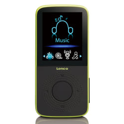Lenco PODO-153 Lecteur MP3 4 Go Noir, Citron vert