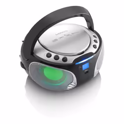 Lenco SCD-550 Numérique 3,6 W FM Argent Lecture de MP3
