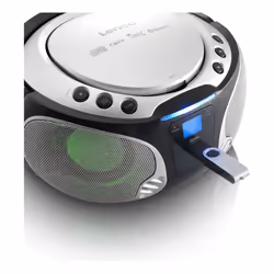 Lenco SCD-550 Numérique 3,6 W FM Argent Lecture de MP3