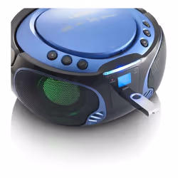 Lenco SCD-550 Numérique 3,6 W FM Bleu Lecture de MP3