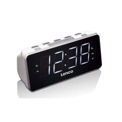 Lenco CR-18 Radio portable Horloge Numérique Noir, Argent