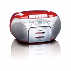 Lenco SCD-420 Lecteur CD portable Noir, Rouge - Vue supplémentaire 4