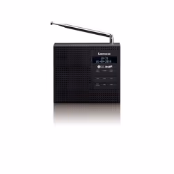 Lenco PDR-020, Portable, Analogique et numérique, DAB+, FM, LCD, 3,5 mm, Noir