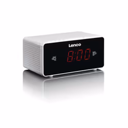 Lenco CR-510, Horloge, Numérique, FM, PLL, LED, 2,29 cm (0.9"), Argent
