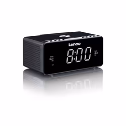 Lenco CR-550 Horloge Noir