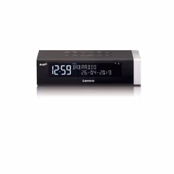 Lenco CR-630BK, Horloge, Numérique, DAB+, FM, 4 W, LCD, 3,5 mm
