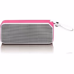 Lenco BT-191, 2.0 canaux, 7 W, Avec fil &amp;sans fil, Enceinte portable stéréo, Rose, Anti-éclaboussures