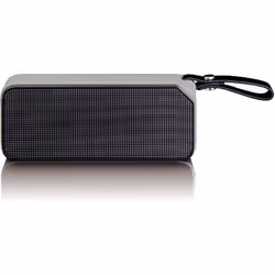 Lenco BT-191, 2.0 canaux, 7 W, Avec fil &sans fil, Enceinte portable stéréo, Noir, Gris, Anti-éclaboussures