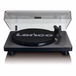 Lenco L-30BK, Tourne-disque entraîné par courroie, Semi-automatique, Noir, 33,45 tr/min, Secteur, 410 mm