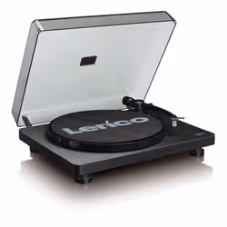 Lenco L-30BK platine Tourne-disque entraîné par courroie Noir Semi-automatique