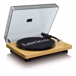 Lenco L-30 Tourne-disque entraîné par courroie Bois Semi-automatique