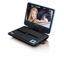 Lenco DVP-910 Lecteur DVD portable Convertible 22,9 cm (9") Noir, Bleu - Vue supplémentaire 4