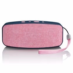 Lenco BT-130, 2.0 canaux, 6 W, Avec fil &sans fil, Enceinte portable stéréo, Rose, Rectangle