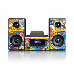 Lenco MC-020 Système mini audio domestique 10 W Multicolore