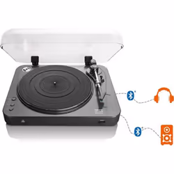 Lenco LBT-120BK platine Tourne-disque entraîné par courroie Noir Semi-automatique