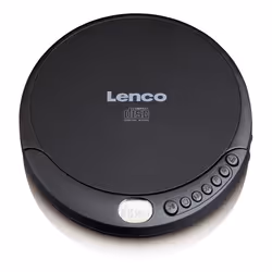 Lenco CD-010, Noir, Lecteur CD portable