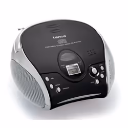 Lenco SCD-24, Numérique, FM, 87,5 - 108 MHz, Lecteur, CD, Aléatoire, Répéter, Répéter tous