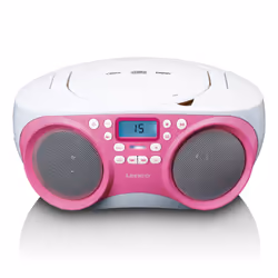 Lenco SCD-301, Portable, Analogique et numérique, FM, PLL, 87,5 - 108 MHz, 1 W, LCD