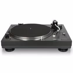 Lenco L-3808 Black, Tourne-disque à entraînement direct, Noir, Aluminium, Métal, Plastique, Aluminium, 33,45 tr/min, Moving m ...