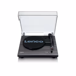 Lenco LS-10, Tourne-disque entraîné par courroie, Semi-automatique, Noir, Panneaux MDF, 33,45 tr/min, Moteur CC