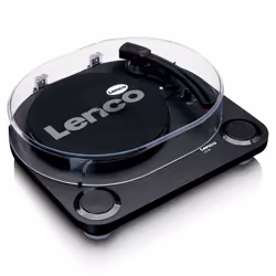 Lenco LS-40BK Tourne-disque entraîné par courroie Noir Semi-automatique