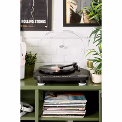 Lenco LS-40BK Tourne-disque entraîné par courroie Noir Semi-automatique - Vue supplémentaire 9