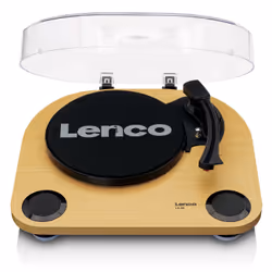 Lenco LS-40WD, Tourne-disque entraîné par courroie, Semi-automatique, Bois, Métal, Plastique, Bois, Plastique, 33,45 tr/min