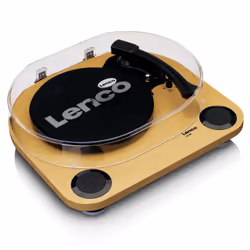 Lenco LS-40WD platine Tourne-disque entraîné par courroie Bois Semi-automatique