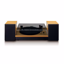 Lenco LS-300, Tourne-disque entraîné par courroie, Noir, Bois, Panneaux MDF, 33,45 tr/min, Secteur, 24 W