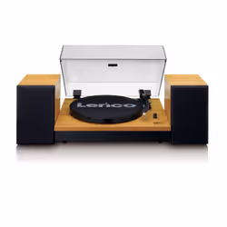Lenco LS-300 Tourne-disque entraîné par courroie Noir, Bois