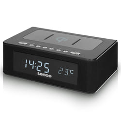 Lenco CR-580 Réveil numérique Noir