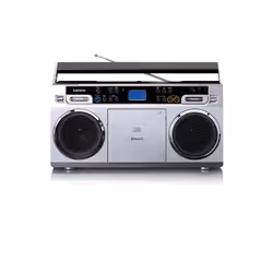 Lenco SCD-580 Numérique 10 W FM Noir, Gris, Argent Lecture de MP3