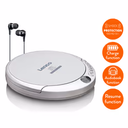 Lenco CD-201 Lecteur de CD Lecteur CD portable Argent - Vue supplémentaire 4