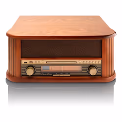 Lenco TCD-2550, Tourne-disque entraîné par courroie, Automatique, Bois, Bois, 33,45,78 tr/min, 33,45,78 tr/min