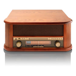 Lenco TCD-2550 platine Tourne-disque entraîné par courroie Bois Automatique