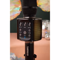 Lenco BMC-090 Noir Microphone de karaoké - Vue supplémentaire 12