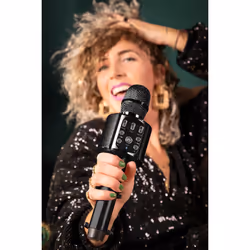 Lenco BMC-090 Noir Microphone de karaoké - Vue supplémentaire 8