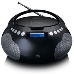 Lenco SCD-331 Portable Analogique Noir, Argent