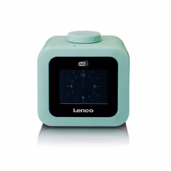 Lenco CR-620, Horloge, DAB+, FM, LCD, 7,11 cm (2.8"), Couleur menthe, Caoutchouc