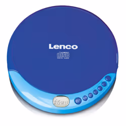 Lenco CD-011, 190 g, Bleu, Lecteur CD portable