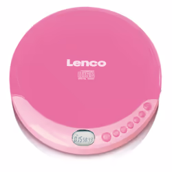 Lenco CD-011, 190 g, Rose, Lecteur CD portable